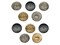 Campfire Cartoon 0.6&#x22; (15mm) Round Metal Shank Buttons for Sewing - Set of 10